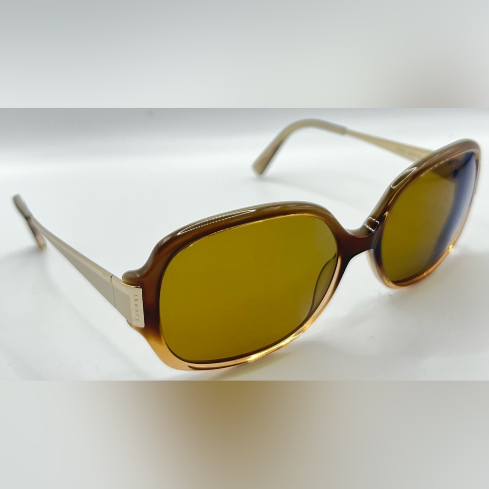 Theory TH2128 Brown Oval Sunglasses Frames Only